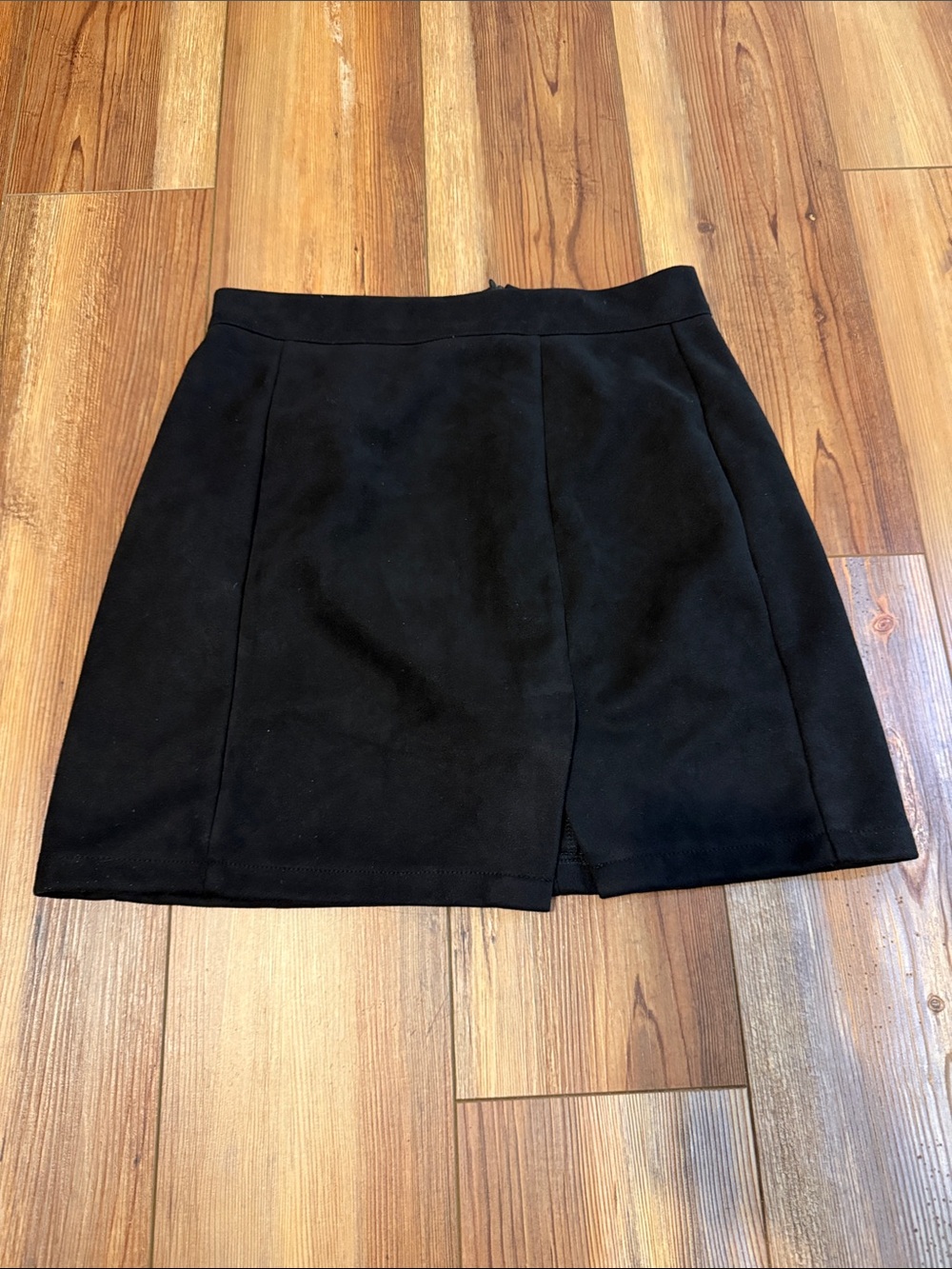 Faux Suede Mini Skirt